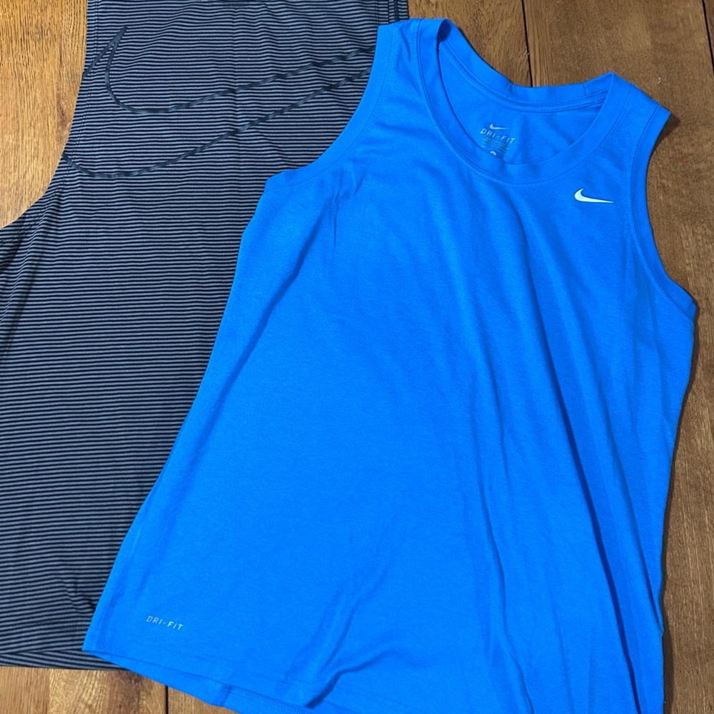 Nike Dri-FIT Blue Athletic Shirt large- bundle 2